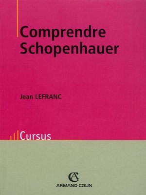 cover image of Comprendre Schopenhauer